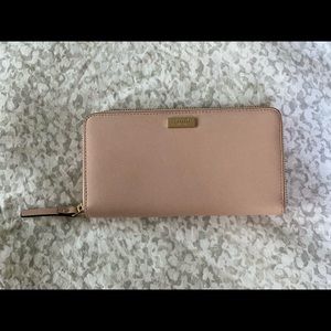kate spade large, pink wallet